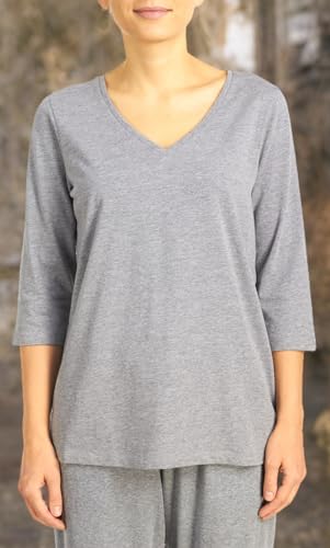 Image of HUE Women's 3 /4 Sleeve V-Neck Sleep Tee