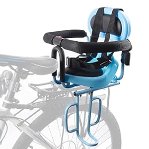 OUSEXI Rear Child Bike Seat Attachment for Adult Bike with Seat Cushion,Rear Child Bike Seat Suitable for Children Aged…