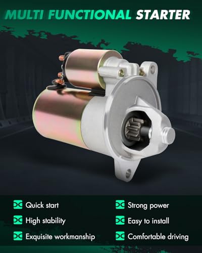 Image of SCITOO Motor Starter for SFD0001 3205 Starters Fit for Ford for Bronco 1992-1994, for Ford for Country Squire 1990-1991, for Ford for E-150 Econoline 1992-1994