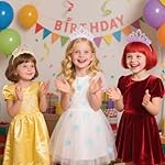 Birthday crown，8 Pack Princess Crown Headband, Glitter Sequin Crown Headband, Shiny Tiaras and Crowns Hair Accessories for Birthday Party, Proms, Gifts - Image 3