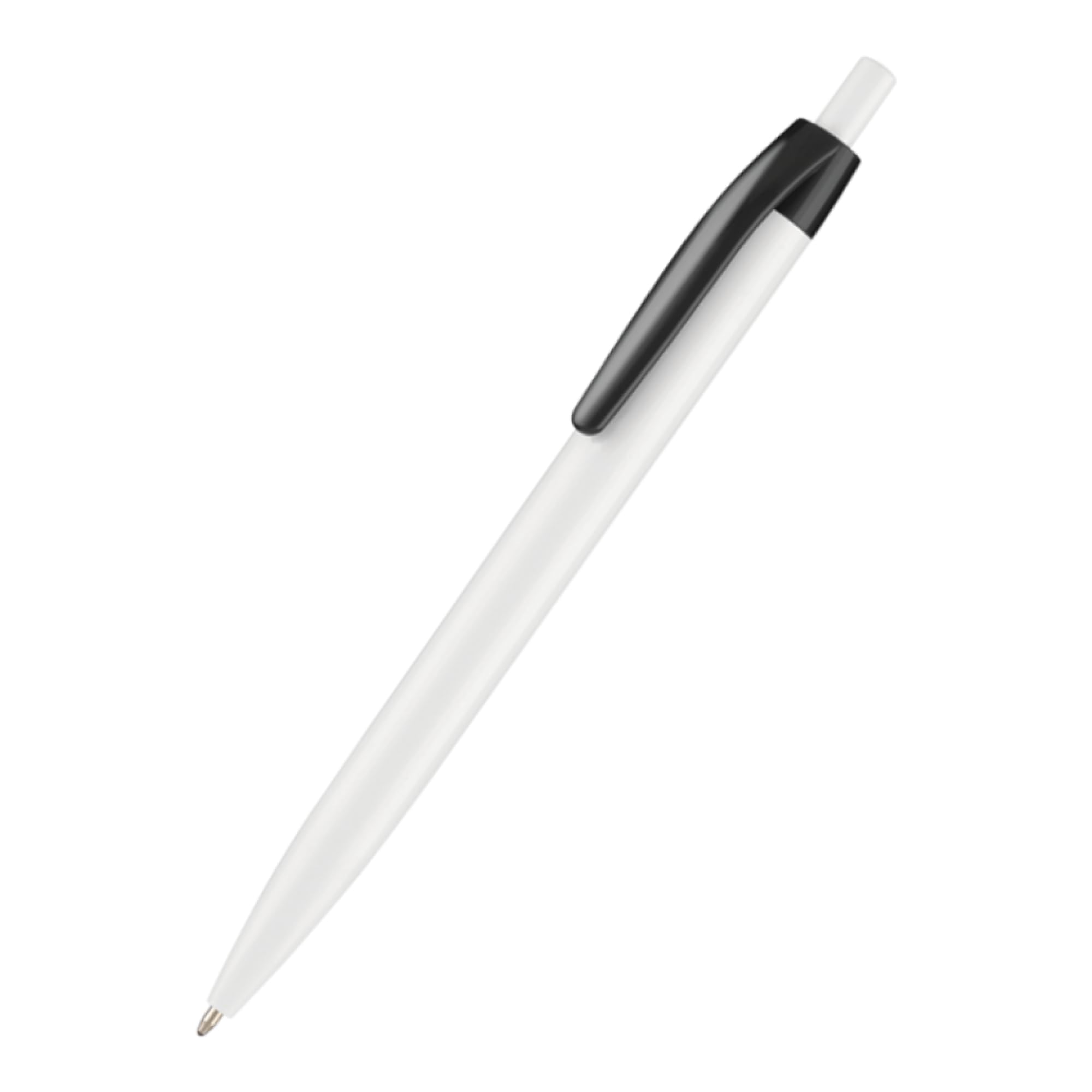 stika.co Pack of 20 pens, Black Supersaver Custom Full Colour Printed Curved Pens Personalised with Your Logo/Text, Promotional Events Schools Giveaway — image 1