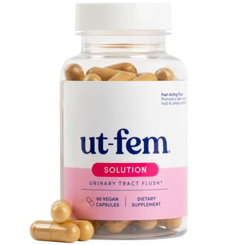UT-Fem Solution - D Mannose Supplements for Women, D-Mannose 2000mg Capsules, On-Demand Urinary Tract Flush, with Cranberry, Dmannose Pills - 60 Capsules