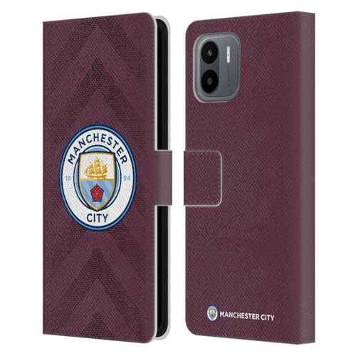 Head Case Designs Officially Licensed Manchester City Man City FC Home Goalkeeper 2022/23 Badge Kit Leather Book Wallet Case Cover Compatible with Xiaomi Redmi A2