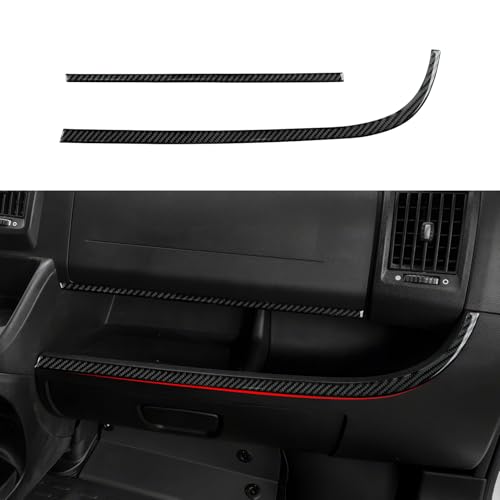 Image of Youtaiche Dashboard Instrument Panel Strip Decor Trim Interior Accessories for Dodge RAM Promaster 1500 2500 3500 2014-2021 /2007-2023 Fiat Ducato, Citroen Jumper, Peugeot Boxer Carbon Fiber Stickers