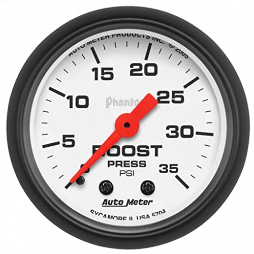 AutoMeter Gauge Phantom 52mm 35 PSI Mechanical Boost