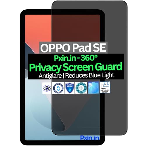 Image of Pxin Tablet Privacy Guard compatible with OPPO Pad SE | Screen protector | Anti-Glare | Blue light filter | 360 degree Anti Spy | Eye Protection