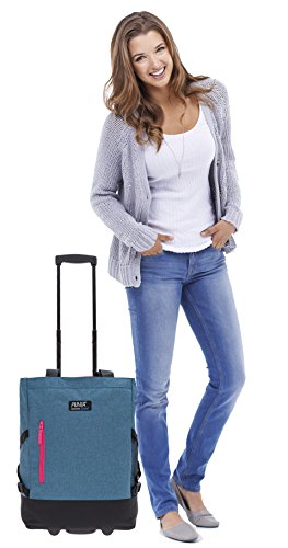 Punta 2er Set Wheel Einkaufstrolley Einkaufsroller + Faltschopper (MEALNGE Blau 10183-5300) – Bild 8