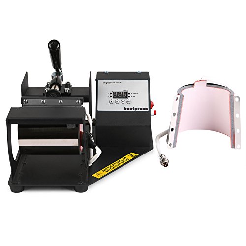 Guellin Prensa de Calor Transferencia por Calor Máquina de Prensa de Calor 2 en 1 Prensa Termica de Taza de Máquina de Prensa de Calor (2 en 1)