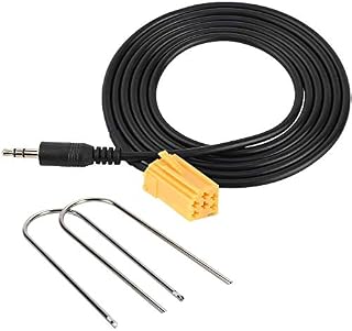 EasyULT AUX Cable for Renault Car Audio Parts, Jack 3.5mm Cable Music Interface Aux-IN Adapter, with 2 U Style Release Keys, for Fiat Grande Punto/Alfa Romeo(2007-Now Fiat Grande Punto)