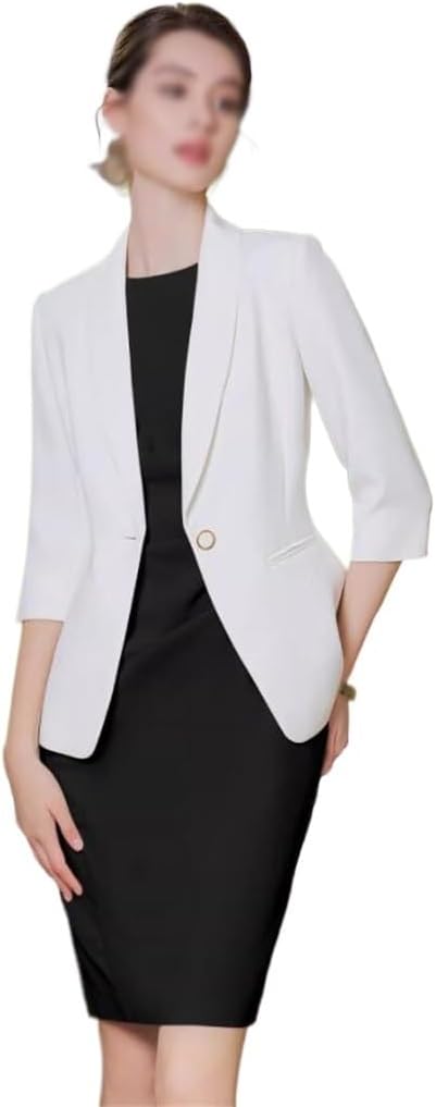Sleeveless Vest Dress Fall Workplace Two Sets of Female Professional Dress Seven Points Sleeve Suit