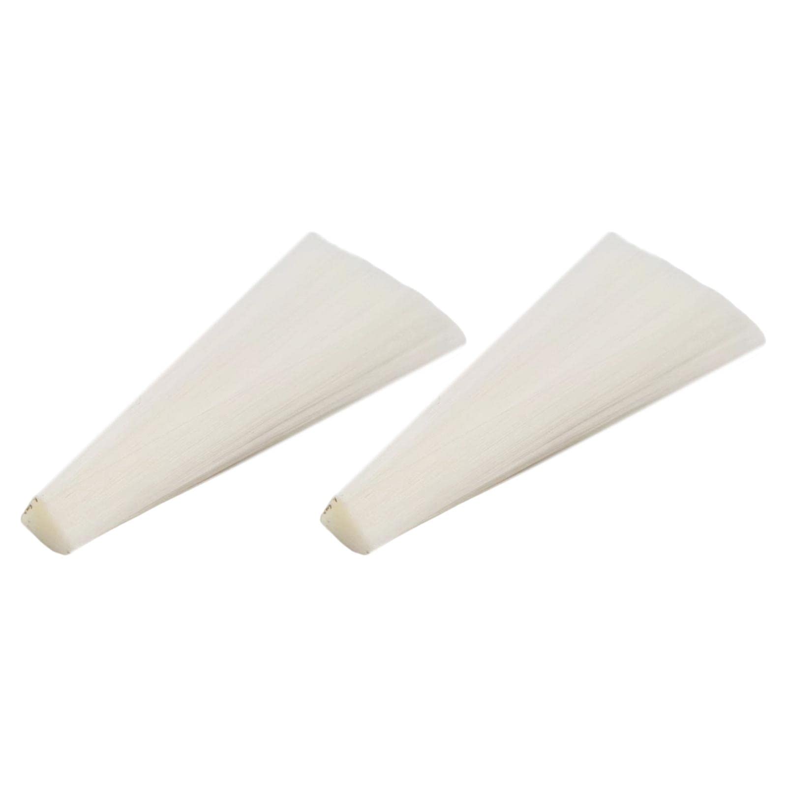 UJEAVETTE® 2 Packs Fly Tying Materials Bright Color Fly Tying for Dry and Nymph Fishing White