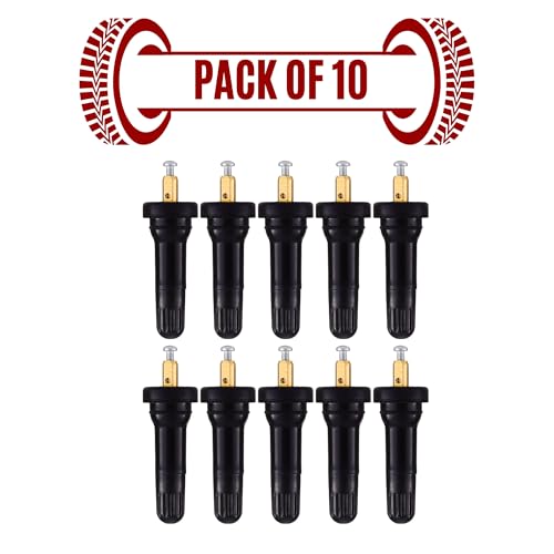 Image of Tubeless Tyre Valve Sensor Tr-414 (10 pcs), TPMS (Digital Tyre Pressure System Compatible), Premium Brass Core, Leak- Proof, Not for Bike /Scooter