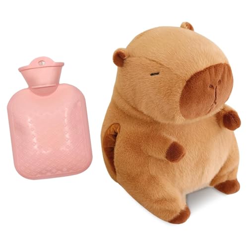 JOYTIX®Neuartiges Capybara-Wärmflasche-Plüschtier – Winter Handwärmer, tägliches Spielzeug für Kinder, per-fektes Geschenk für Freunde &...