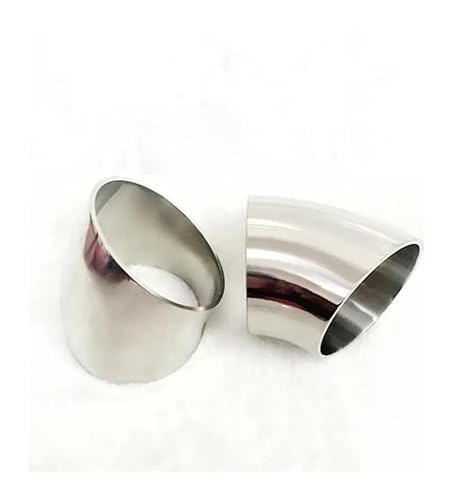 JVNTOPIHW 38mm 1-1/2" 1.5 Inch Pipe OD Sus 304 Stainless Steel Butt Welding 45 Degree Elbow Fitting Home Brew Beer