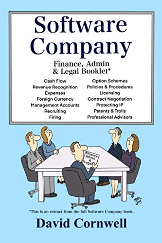 Software Company: Finance, Admin & Legal Booklet: The Finance, Admin and Legal chapters from the complete book