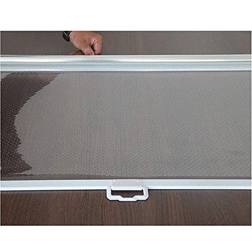 Persiana enrollable de vinilo, impermeable, transparente, para exteriores, protección contra la lluvia, duradera y fácil de instalar