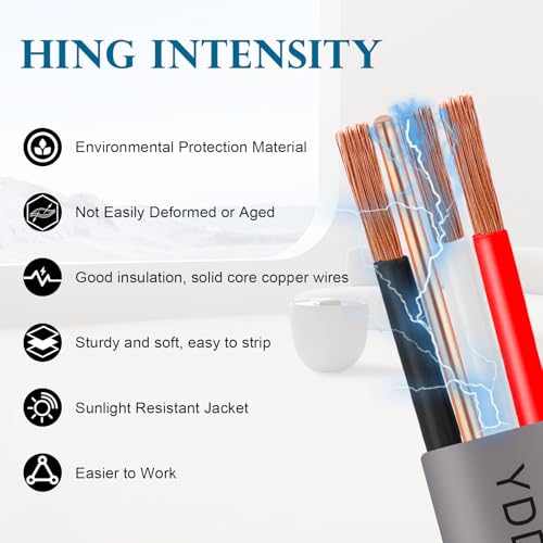 Image of 10 /3 UF-B Wire - 150FT 100% Pure Copper 10AWG 3 Connector Direct Burial Electrical Cable for Underground Feeder Wet or Corrosive Locations Indoor & Outdoor etc