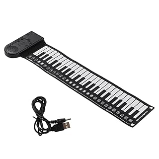 Piano Souple 49 Touches Pliable Portable Piano Roll-up clavier électrique pour Débutants Enfants Musical Jouet - Les Beatles, Paul McCartney, John Lennon, RIngo Starr, George Harrison