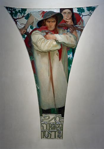 Tableau Impressions d'art Alphonse Mucha reproduction de qualite premium 60x90