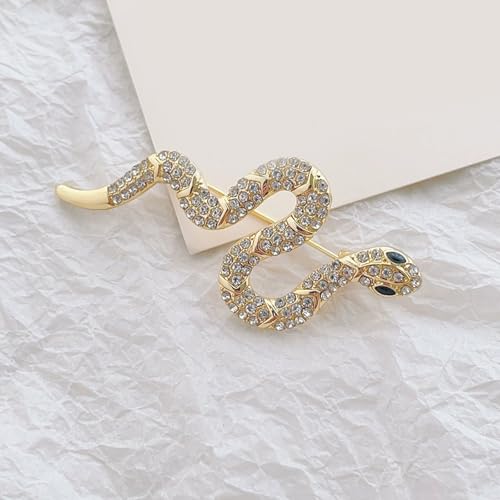 Broche de serpiente Faucet de metal resistente y pasador brillante de moda 6