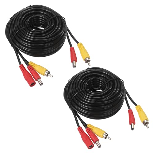 Cable de extensión RCA de 10m y alimentación CC para video analógico y cámaras