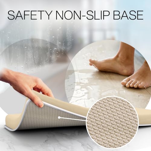 Image of Benicci Comfortable Bath Kneeler and Elbow Kneeling Rest Pad for Baby Bathing Parents - Painless Foam Mat with Toy Organizer Pockets - Quick Drying, Foldable, Non-Slip for Baby and Toddler Bathing