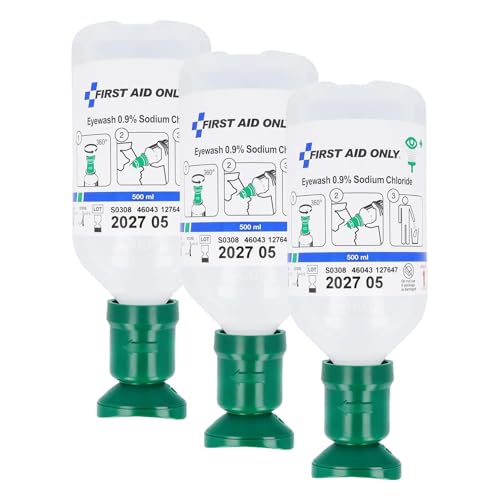Flacon de rinçage oculaire solution saline chlorure de sodium 0.9% kit douche oculaire