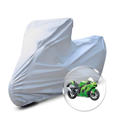 Image of Neodrift 'CrystalMax' Bike Cover for Kawasaki Ninja ZX-4R (All-Weather Motorcycle Protection, Water & UV Resistant, Dustproof, Windproof).