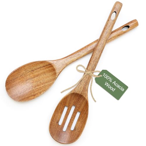 Large Wooden Spoons for Cooking Utensil Set Slotted Spoon Kitchen Spatula