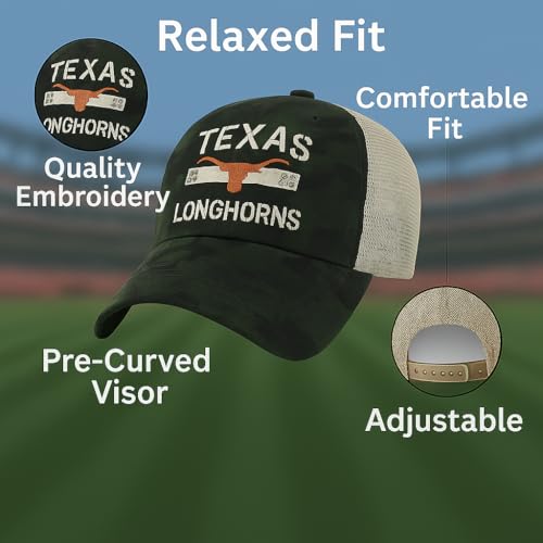 Gorra trucker ajustable camuflado Texas University miniatura 4
