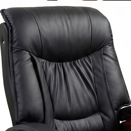 Image of Lakdi The Furniture High Back Ergonomic Director & Executive Chair: Modern Design, Plyboard & Leatherette, Recliner, Height Adjustable, Fixed Armrest & Revolving for Ultimate Comfort - 111011324 Black