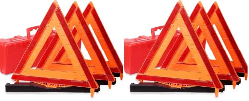 Image of CARTMAN 3PK DOT Warning Triangles with Empty Base & Storage Case (Pack of 2)