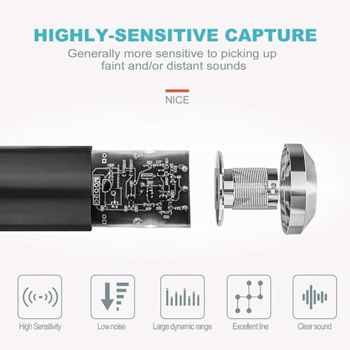 Image of IMAGINEA bm 800 Condenser Microphone for Studio Broadcasting & Recording, Singing, Streaming, and Gaming Professional Podcast Audio Equipment