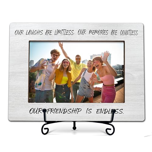 Ycyfckdr Friends Picture Frame Gifts, Our Friendship Is Endless Photo Frame, Ideal Birthday Gift,...
