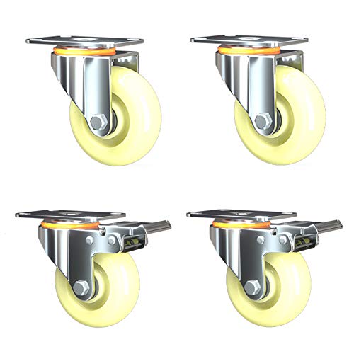 Roulettes pivotantes pour chariot de transport robuste charge 240kg 100mm 125mm