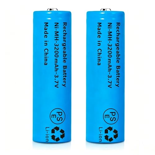 Svenirven 3200mAh Hight Capacity 2Pack 18650 Ni-MH Batteries 3.7V 3200mAh