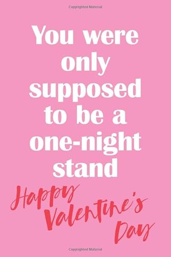 You were only supposed to be a one night stand: Lined Journal notebook