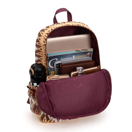 Montana West Wrangler Lightweight Backpack for Women Water Resistant 800D Casual Daypack for College, Commute, Travel & Gym3