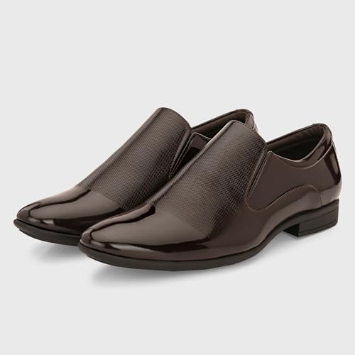 Image of Centrino Mens Slip-on Shoes | Slip On Cushioned Insole Formal Shoe |Premium Craftsmanship & Durable Build |Classic, Timeless Durable Formal Shoes with a Smart and Sleek Upper, Crafted Material (9754)