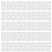 xydstay 50 sets Vertical Blind Repair Tabs, Vertical Blind Tabs, Clear Blind Fixers, Total 100 Tabs of 50 Sets + 5 Alcohol Wipes For Repairing Vertical Window Blinds Slats