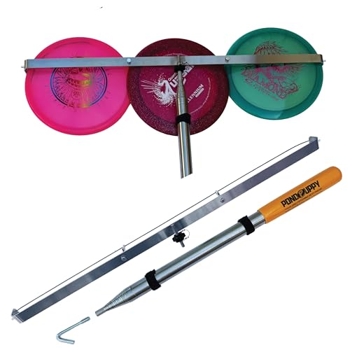 Pond Puppy Disc Golf Retriever, 17.8 ft Telescoping Pole