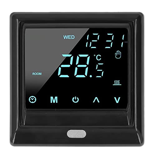 Contrôleur de Température Intelligent, Thermostat de Contrôle Précis, écran Tactile LCD AC85V-250V, Protection Antigel, Application, Télécommande sans Fil pour le Bureau