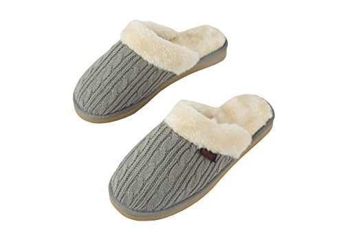PRO 11 Wellbeing Orthotic Knit Slippers 5 UK Grey