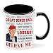 Viberty Bonus Dad Coffee Mug 11oz - Ceramic Gift from Son, Daughter for Stepdad - Father's Day, Birthday, Christmas Idea