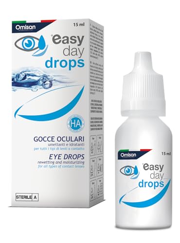 Easy Day Drops 3in1 - Collirio Sterile Idratante, Rinfrescante, Umettante. Con Acido ialuronico. Ideale per lenti a contatto - 15 ml