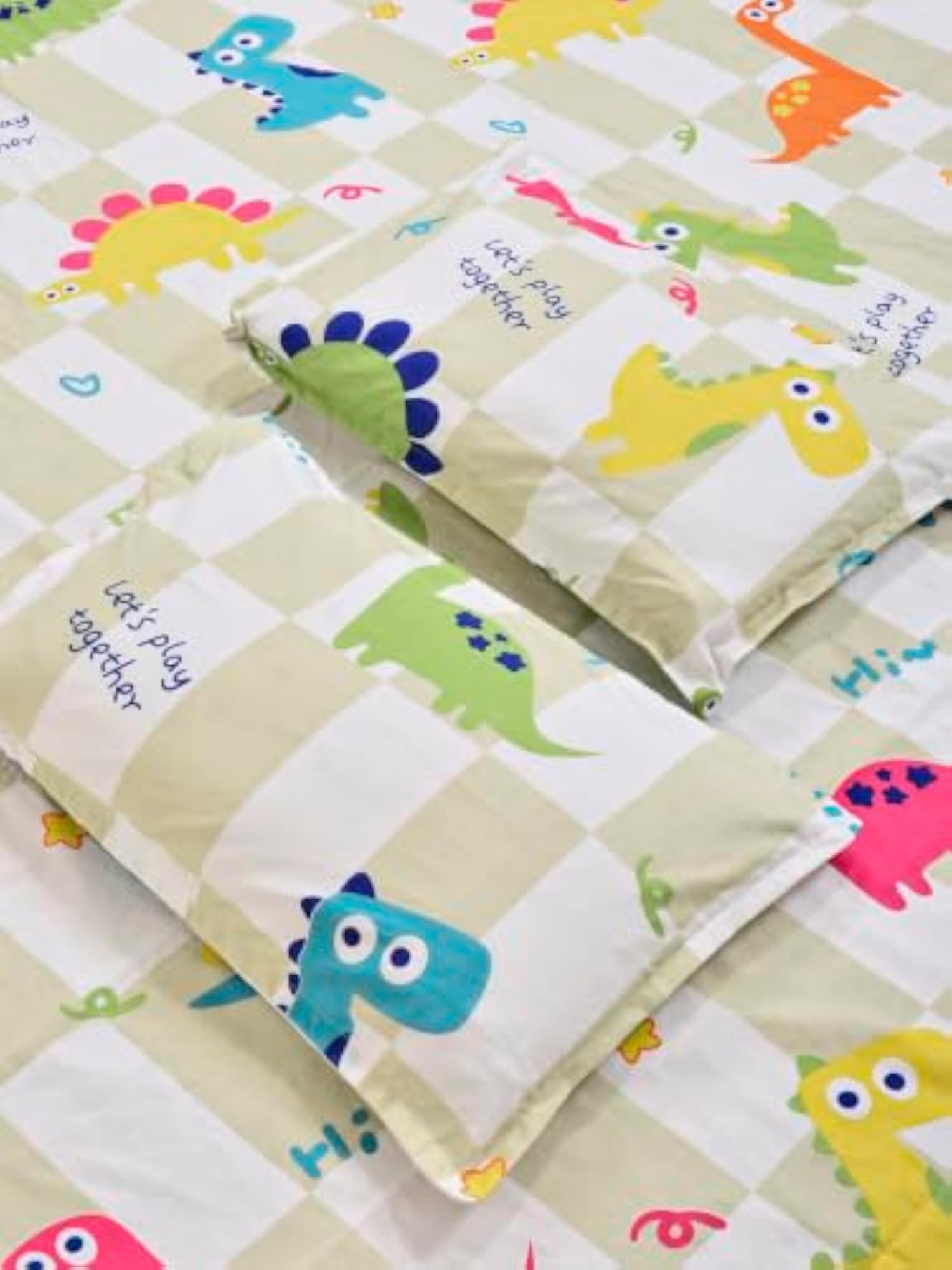 Multicolor Cartoon Print 300 TC Polycotton King Size Fitted Bedsheet