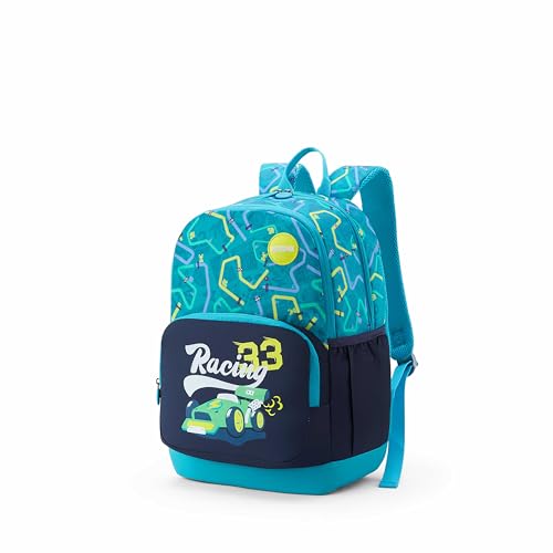 Image of American Tourister Wiggle | 26 Ltrs | 2 Compartments | Bottle Pocket | Ergonomic Padded Back Panel & Shoulder Straps | Kids Backpack | 1 Year International Warranty | Racing Teal
