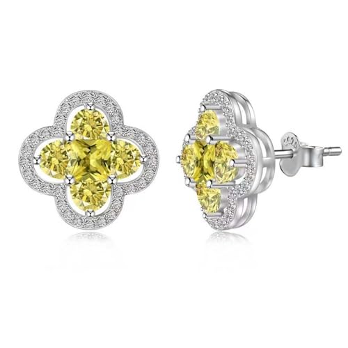 Boucles d'oreilles quatre feuilles en argent pour illuminer votre style