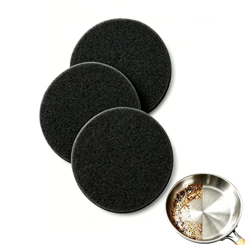 3Pcs Steeli Sponge Steel Sponge for Stainless Steel Pans Non-Scratch Heavy Duty Kitchen Sponge Durable Stainless Steel Surface Cleaning Tool