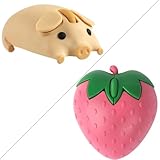 Wireless Mouse Cute Pig Design Bluetooth Dual Mode Portable Compact Lightweight Silent Optical Kawaii Mice Kids Girls Student School Office Gift,Strawberry Silent Portable Wireless Bluetooth Mice